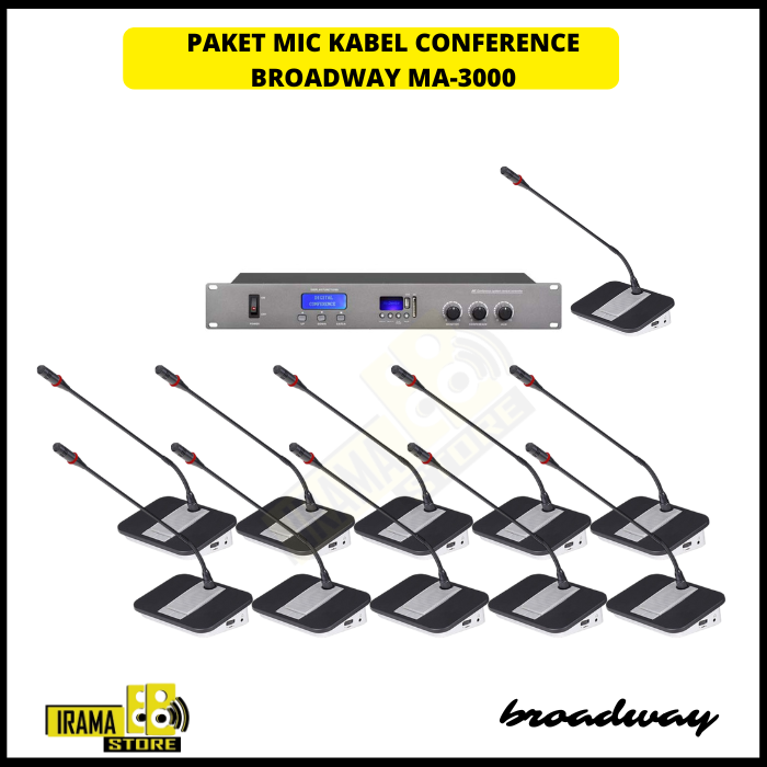 Mic Kabel Conference Broadway MA-3000 - 11 Mic